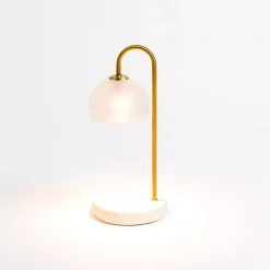White Marble Base Candle Warmer Lamp Home Fragrance