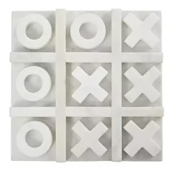 Clearance Marble Tic Tac Toe Game Set Decorative Accents