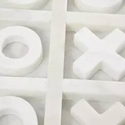 Clearance Marble Tic Tac Toe Game Set Decorative Accents