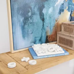 Clearance Marble Tic Tac Toe Game Set Decorative Accents