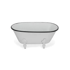 Kirklands Home Bathroom Accessories|Metal Bathtub Statue White