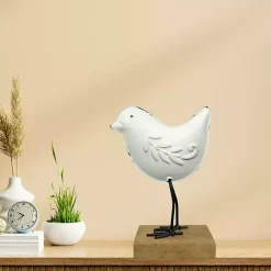 Sale Metal Bird Statue on Wood Base, 6 in. Statues & Figurines