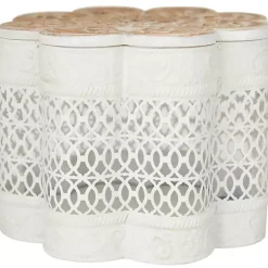 Sale Metal Floral Carved Boxes, Set of 3 Baskets & Boxes