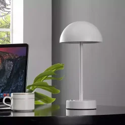 Kirklands Home Table Lamps|Metal Rechargeable Table Lamp White