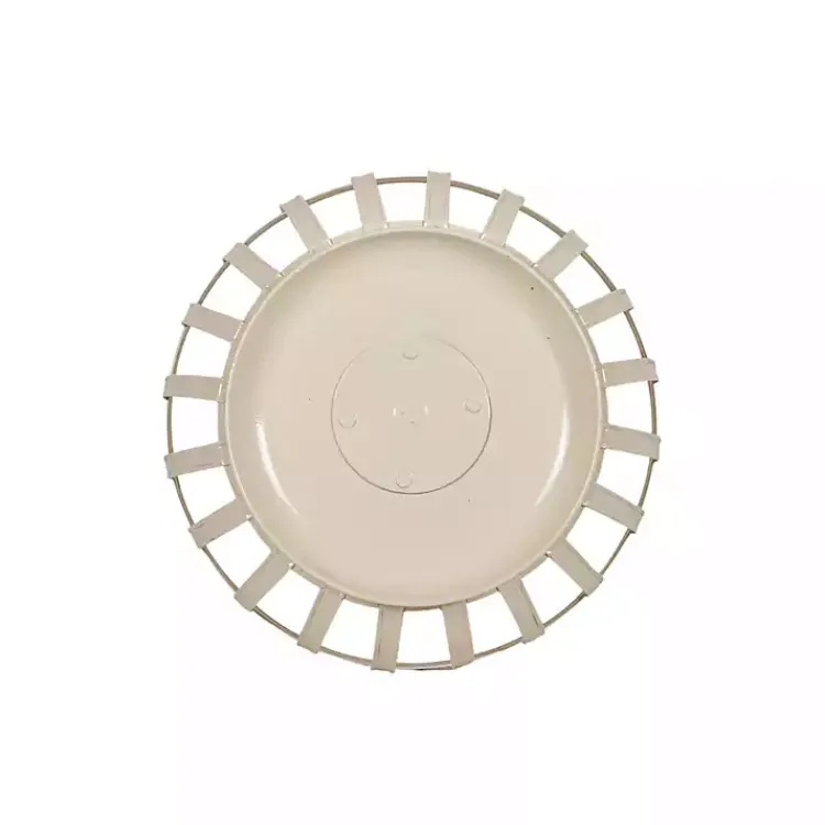 Kirklands Home Kitchen Storage|Metal 2-Tier Kitchen Basket White