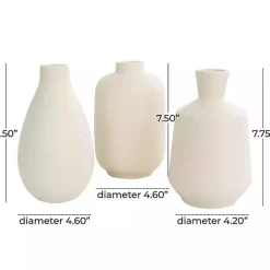 Hot Minimalist Ceramic Vases, Set of 3 Vases