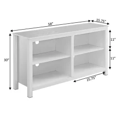 Kirklands Home Tv Stands & Media Consoles|Montana 4-Shelf Media Cabinet White