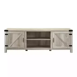 Kirklands Home Tv Stands & Media Consoles|Oak Barn Door TV Stand White