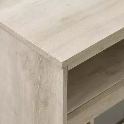 Kirklands Home Tv Stands & Media Consoles|White Oak Glass Door TV Stand, 58 in. Ivory