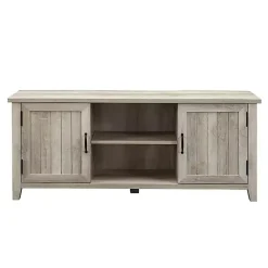 Kirklands Home Tv Stands & Media Consoles|White Oak Grooved Door TV Stand Ivory