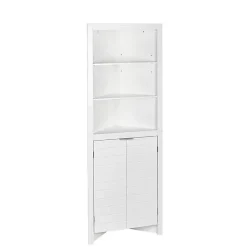 Kirklands Home Cabinets & Sideboards|Open Shelf Corner Cabinet White