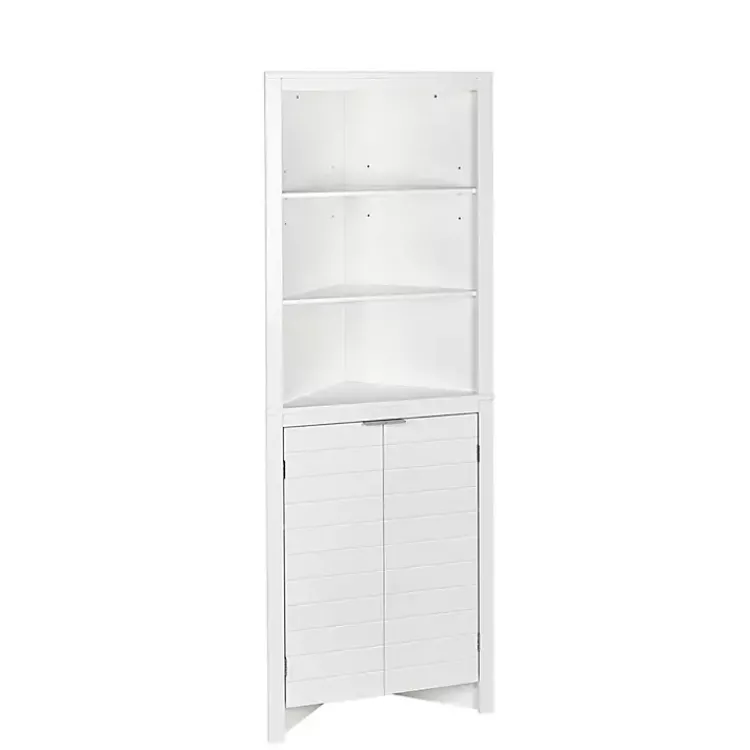 Kirklands Home Cabinets & Sideboards|Open Shelf Corner Cabinet White