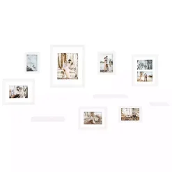 Kirklands Home Gallery Wall Frames|10-pc. Gallery Wall Frame and Shelf Set White