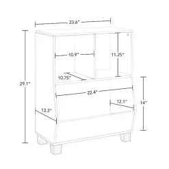 Kirklands Home Bookshelves|White Pine Catch-All Toy Organizer with Cubbies