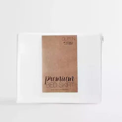 Kirklands Home Bedding Essentials|Pleated Microfiber King Bed Skirt White