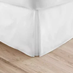 Kirklands Home Bedding Essentials|Pleated Microfiber Queen Bed Skirt White