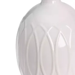 Kirklands Home Table Lamps|Raised Geometric Table Lamp White