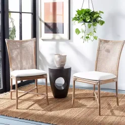 Kirklands Home Dining Chairs|Rattan Chiara Dining Chairs, Set of 2 White