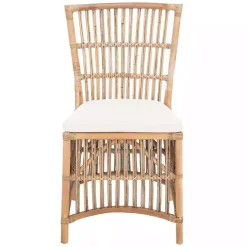 Kirklands Home Dining Chairs|Rattan Erika Dining Chairs, Set of 2 White