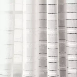 Kirklands Home Curtains & Drapes|Sheer Grommet Curtain Panel Set, 84 in. White