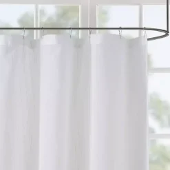 Kirklands Home Shower Curtains|Sheer Shower Curtain White