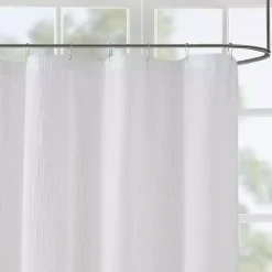 Kirklands Home Shower Curtains|Sheer Shower Curtain White