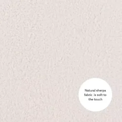 Kirklands Home Benches & Ottomans|Sherpa Upholstered Storage Ottoman White