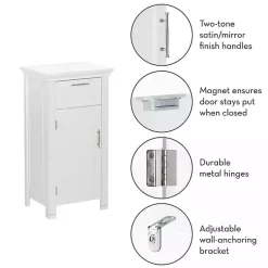 Kirklands Home Cabinets & Sideboards|Single Drawer Cabinet White