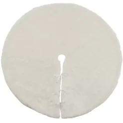 Best Snow Fur Tree Skirt Christmas Tree Skirts & Collars