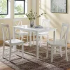 Kirklands Home Dining Sets|White Solid Wood 5-pc. Dining Set