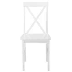 Kirklands Home Dining Sets|White Solid Wood 5-pc. Dining Set