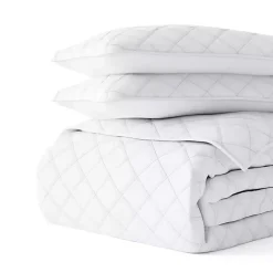 Kirklands Home Quilts|Stitched Diamond 3-pc. Queen Quilt Set White