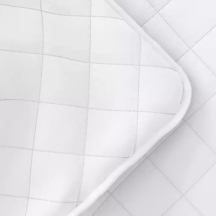 Kirklands Home Quilts|Stitched Diamond 3-pc. Queen Quilt Set White