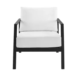 Kirklands Home Outdoor Seating|White Sunbrella Cushions Holland Outdoor Chair