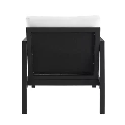 Kirklands Home Outdoor Seating|White Sunbrella Cushions Holland Outdoor Chair