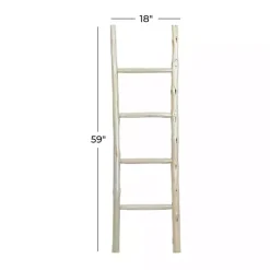 Best Teak Wood Leaning Ladder Decorative Accents