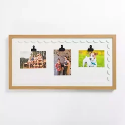 Hot White Three Clip Scalloped Collage Picture Frame Collage Frames