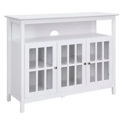 Kirklands Home Tv Stands & Media Consoles|Tiered Deluxe Cali Media Cabinet White