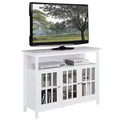 Kirklands Home Tv Stands & Media Consoles|Tiered Deluxe Cali Media Cabinet White