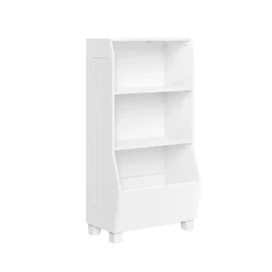 Kirklands Home Bookshelves|White Toy Organizer Cubby Bookshelf