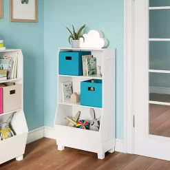 Kirklands Home Bookshelves|White Toy Organizer Cubby Bookshelf
