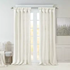 Kirklands Home Curtains & Drapes|Twist Top Curtain Panel, 108 in. White