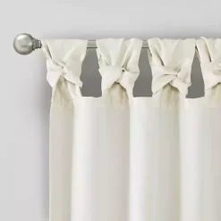 Kirklands Home Curtains & Drapes|Twist Top Curtain Panel, 95 in. White