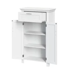 Kirklands Home Cabinets & Sideboards|Two-Door Top Shelf Cabinet White