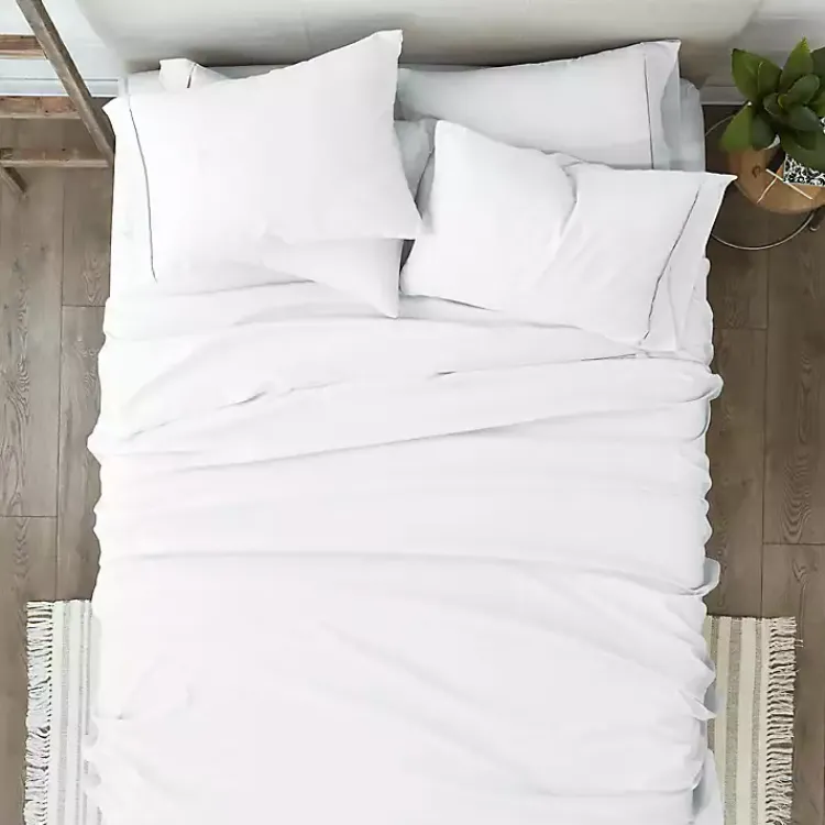 Kirklands Home Bed Sheets|Ultra Soft 6-pc. Full Sheet Set White