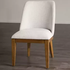 Kirklands Home Dining Chairs|Upholstered Cassie Dining Chairs, Set of 2 White