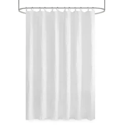 Kirklands Home Shower Curtains|Waffle Cotton Shower Curtain White