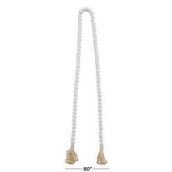 Online Wood Beaded Tassel Garland Decorative Accents