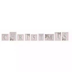 Outlet Wood Christmas Letter Blocks, Set of 9 Christmas Decorations