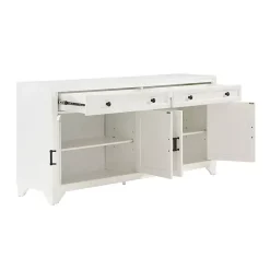 Kirklands Home Cabinets & Sideboards|Wood 4-Door Sideboard Cabinet White